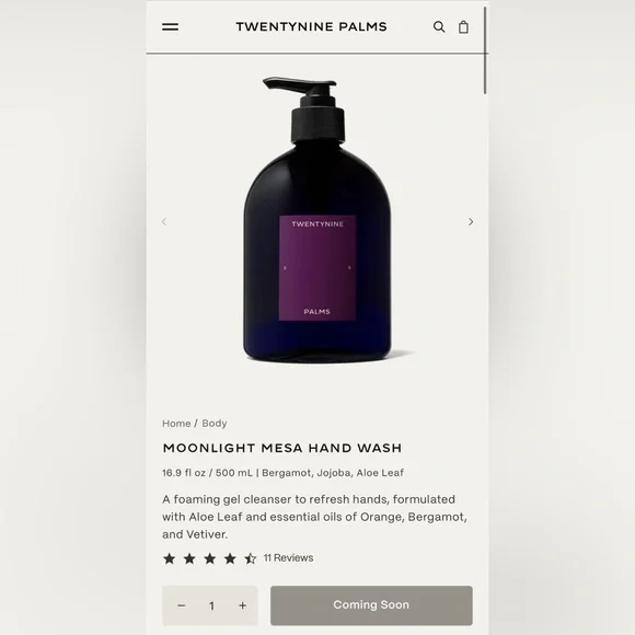 Twentynine Palms Purple Hand Soap - Picture 2 of 4